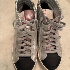 like new P448 Silver and Pink Sneakers High-Top Comfort